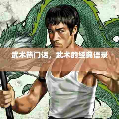 武术热门话,武术的经典语录