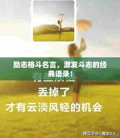 励志格斗名言,激发斗志的经典语录!