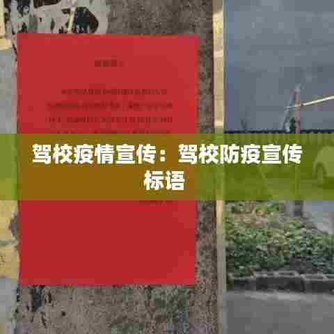 驾校疫情宣传:驾校防疫宣传标语