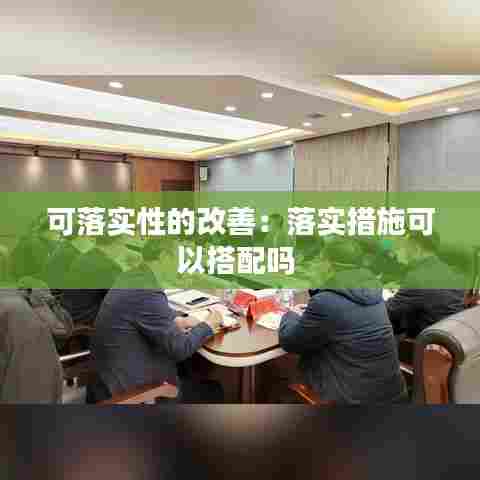 可落实性的改善：落实措施可以搭配吗 