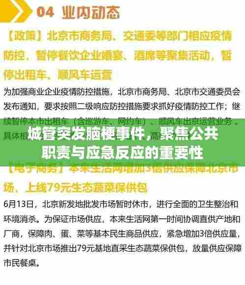 城管突发脑梗事件，聚焦公共职责与应急反应的重要性