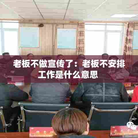 老板不做宣传了:老板不安排工作是什么意思