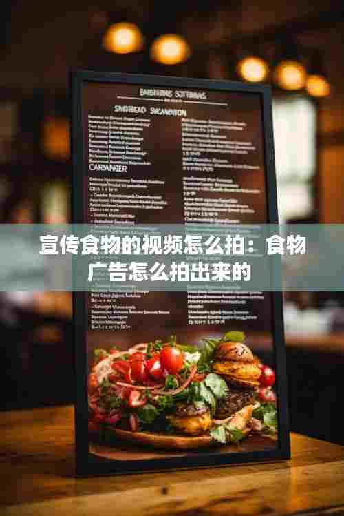宣传食物的视频怎么拍：食物广告怎么拍出来的 