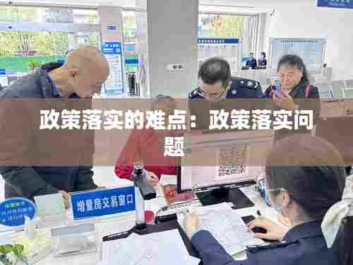 政策落实的难点:政策落实问题