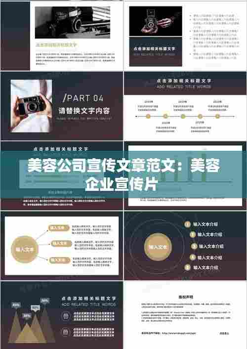 美容公司宣传文章范文:美容企业宣传片