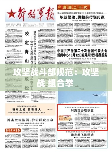 攻坚战斗部规范:攻坚战 组合拳
