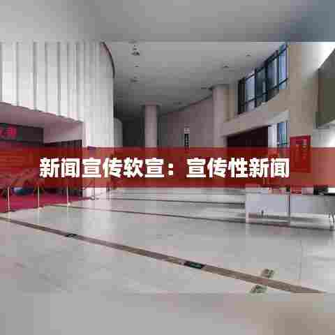 新闻宣传软宣：宣传性新闻 