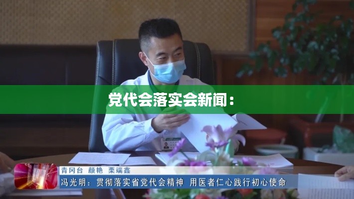 党代会落实会新闻: