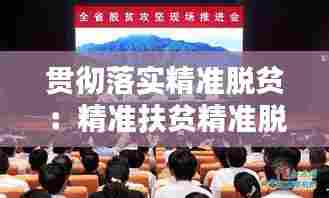 贯彻落实精准脱贫：精准扶贫精准脱贫战略注重抓好 