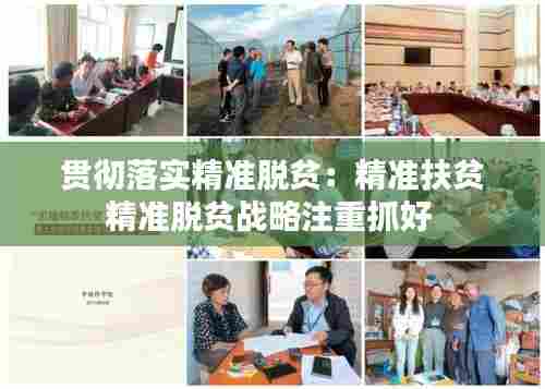 贯彻落实精准脱贫:精准扶贫精准脱贫战略注重抓好