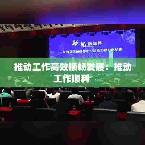推动工作高效顺畅发展：推动工作顺利 