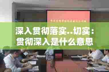 深入贯彻落实..切实：贯彻深入是什么意思 