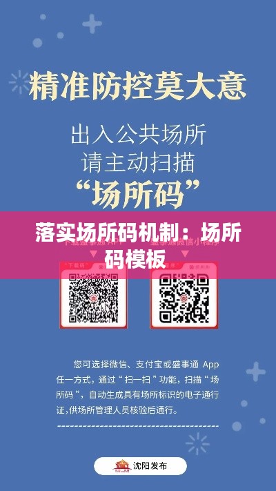 落实场所码机制:场所码模板