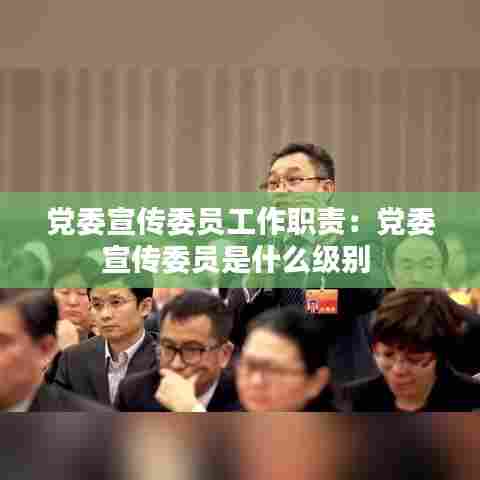 党委宣传委员工作职责：党委宣传委员是什么级别 