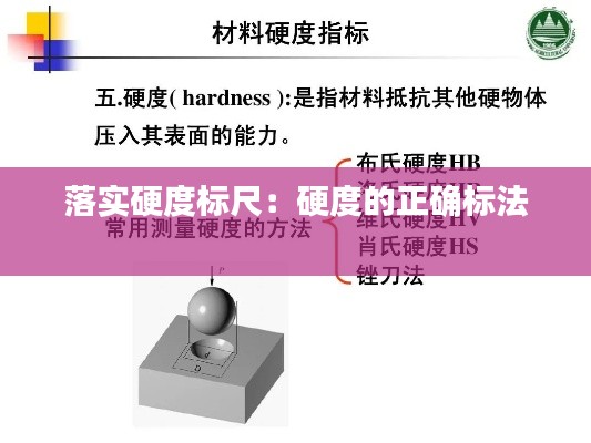 落实硬度标尺：硬度的正确标法 