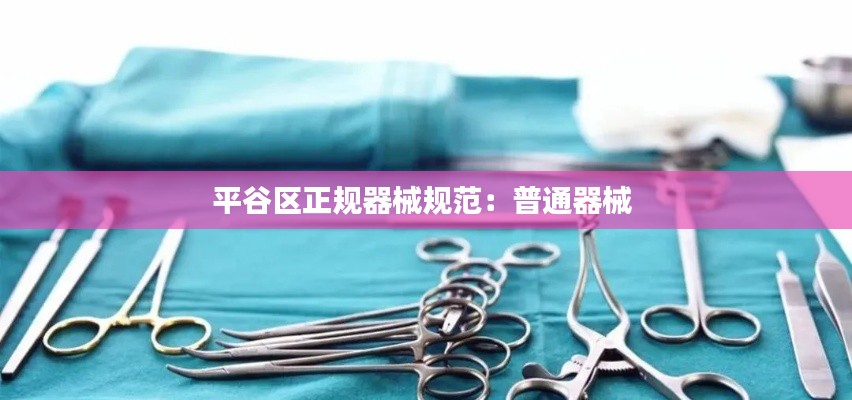 平谷区正规器械规范：普通器械 