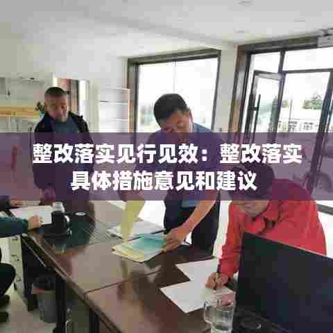 整改落实见行见效：整改落实具体措施意见和建议 