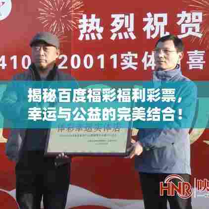 揭秘百度福彩福利彩票,幸运与公益的完美结合!