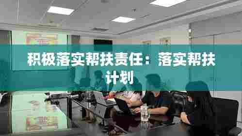 积极落实帮扶责任:落实帮扶计划