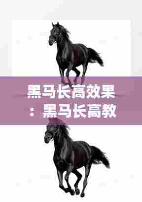 黑马长高效果:黑马长高教程