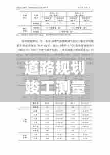 道路规划竣工测量规范：道路竣工测量验收报告 