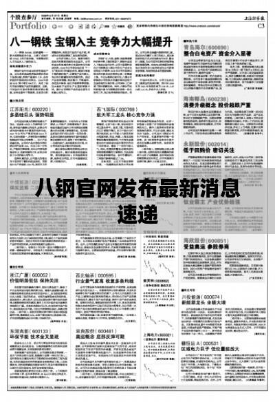 八钢官网发布最新消息速递