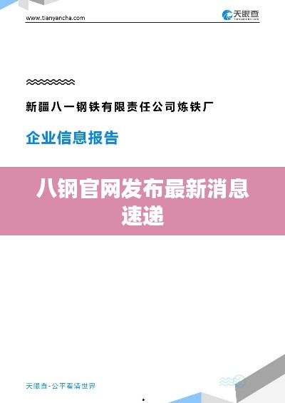 八钢官网发布最新消息速递