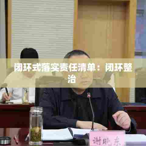 闭环式落实责任清单:闭环整治