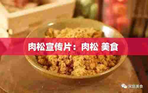 肉松宣传片:肉松 美食