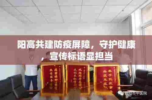 阳高共建防疫屏障，守护健康，宣传标语显担当