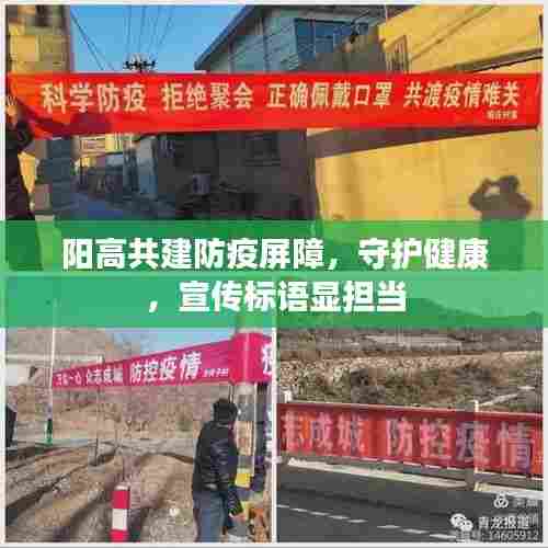 阳高共建防疫屏障,守护健康,宣传标语显担当