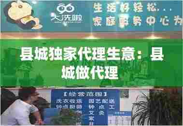 县城独家代理生意:县城做代理