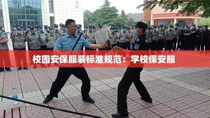 校园安保服装标准规范：学校保安服 