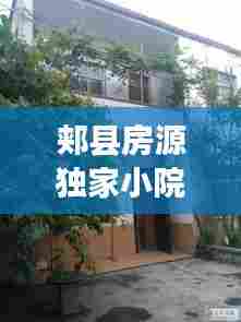 郏县房源独家小院价格:郏县县城二手独院