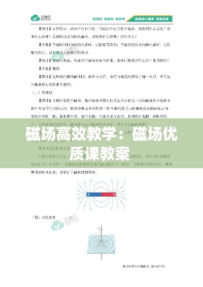 磁场高效教学:磁场优质课教案