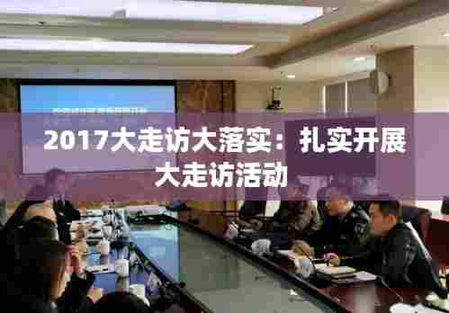 2017大走访大落实:扎实开展大走访活动
