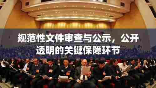 规范性文件审查与公示，公开透明的关键保障环节