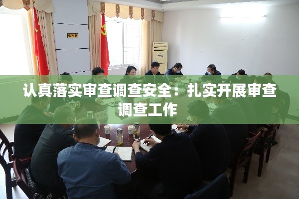 认真落实审查调查安全:扎实开展审查调查工作