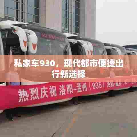 私家车930,现代都市便捷出行新选择