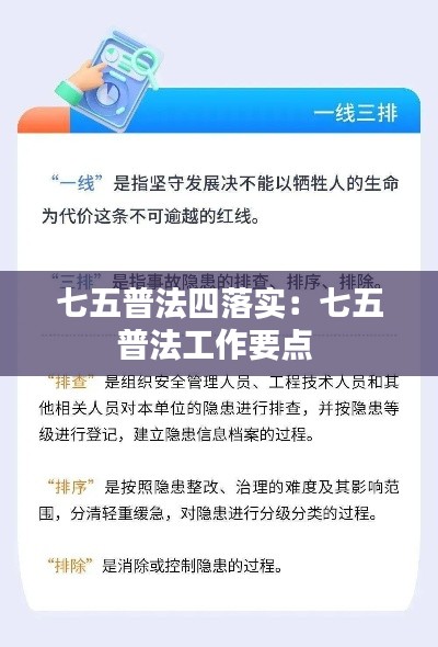 七五普法四落实:七五普法工作要点
