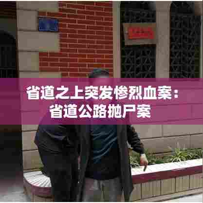 省道之上突发惨烈血案:省道公路抛尸案