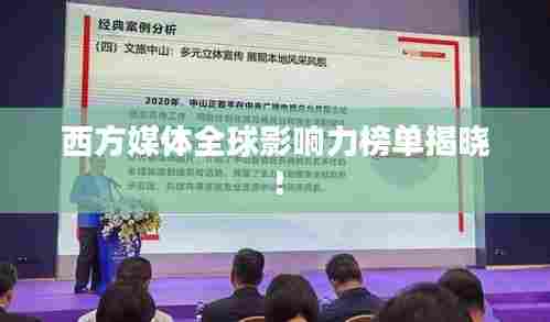 西方媒体全球影响力榜单揭晓!