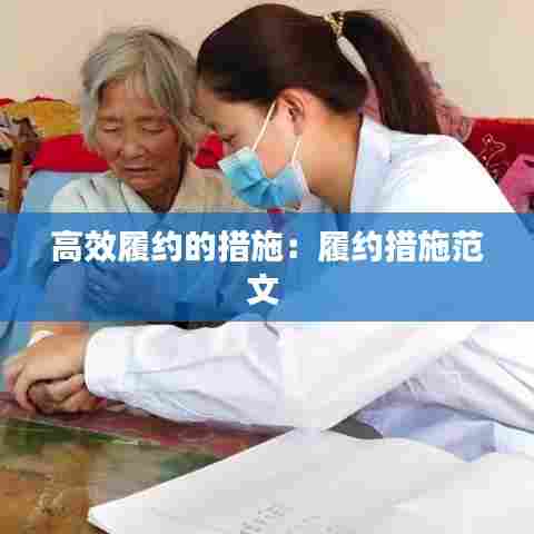 高效履约的措施:履约措施范文