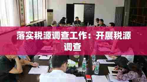 落实税源调查工作:开展税源调查