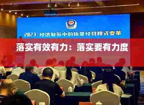 落实有效有力:落实要有力度