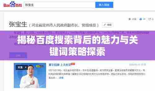 揭秘百度搜索背后的魅力与关键词策略探索