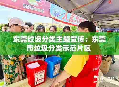 东莞垃圾分类主题宣传:东莞市垃圾分类示范片区