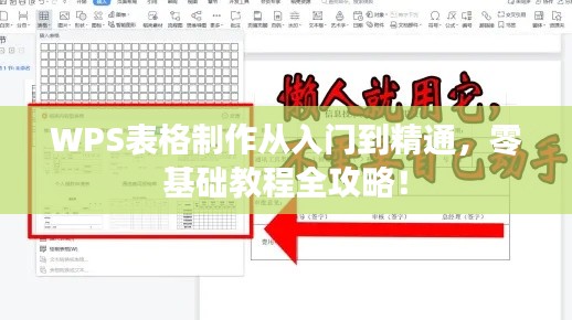 WPS表格制作从入门到精通，零基础教程全攻略！