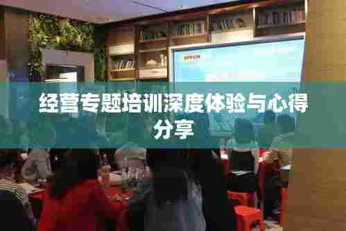 经营专题培训深度体验与心得分享