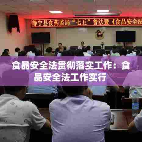 食品安全法贯彻落实工作：食品安全法工作实行 
